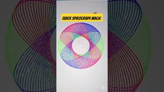 Spirograph Design  Part 54 spirographart spiroart spirographdrawing colorful [upl. by Nnylarak]