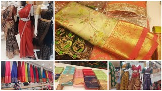 saravana stores diwali saree collection  saravana stores saree collection with price Shopping vlog [upl. by Tessil]