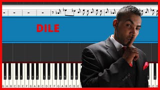 Don Omar  Dile  Piano Tutorial  Midi [upl. by Yevoc]