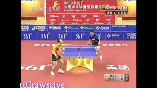 Chinese Superleague Zhang Jike vs Ma Lin [upl. by Atteval]