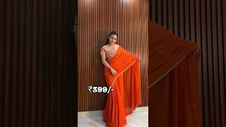 Orange Readymade Lehenga Saree 💥 shorts lehenga designeroutfits lehengasaree LehengaShopping [upl. by Ado672]