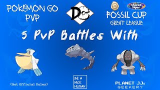 Pokémon GO PvP  Fossil Cup Great League 5 Rounds Pelipper  Steelix  Registeel [upl. by Aleek]