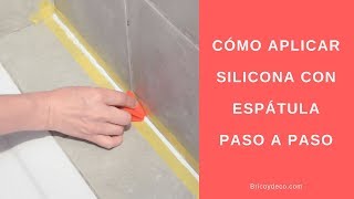 Cómo aplicar silicona con espátula  BRICOYDECO BRICOLAJE DECORACION [upl. by Rehpinej]