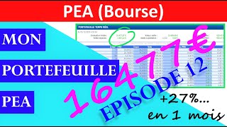 ✔️ MON PORTEFEUILLE PEA BOURSE  EPISODE 12 2020 [upl. by Auginahs]