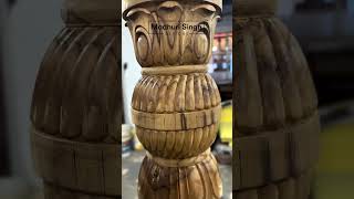 Wooden Carving wood woodencarving wooden carving trending viralvideo trend interiordesigner [upl. by Wolfgram514]