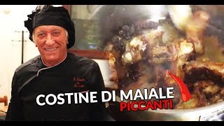 COSTINE DI MAIALE PICCANTI  ECCO LA SUPER RICETTA [upl. by Rorie]