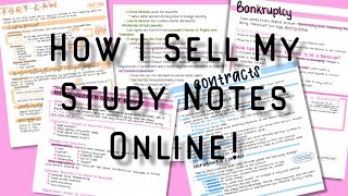 How To Sell Your Study Notes  How To Make Passive Income Online For Students [upl. by Sabine]