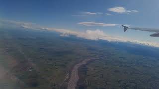 Flight taking off from Christchurch Airport New Zealand [upl. by Eendys]