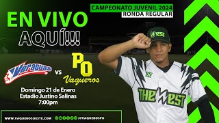 Veraguas vs Oeste  Campeonato Nacional Juvenil 2024  Ronda Regular [upl. by Jerrome]