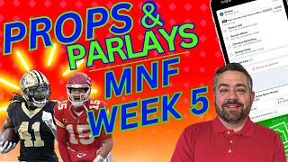 Monday Night Football Predictions and Props  Saints vs Chiefs  Props and Parlays Today [upl. by Wellesley]