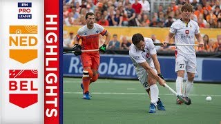 Netherlands v Belgium  Week 20  Mens FIH Pro League Highlights [upl. by Yemerej]