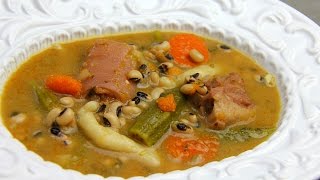 Caribbean Black Eyed Peas Soup  Tasty Tuesdays  CaribbeanPotcom [upl. by Couhp]