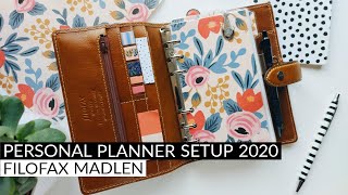 Personal Planner Setup 2020  Filofax Malden Ochre [upl. by Ulrike]