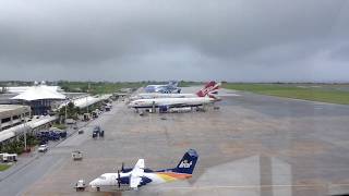 Grantley Adams International Airport ATC View Air Canada A319 [upl. by Olegnaed]