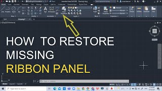 RIBBON PANEL  HOW TO RESTORE MISSING RIBBON PANEL [upl. by Rhetta]