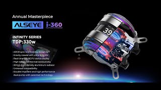 ALSEYE  Infinity series i360 CPU double pump liquid cooling，New product [upl. by Itsirk]