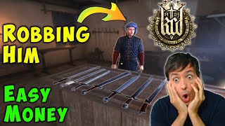 Easy Money Robbing The Armory  Kingdom Come Delieverance Gameplay KCD [upl. by Anirtek456]