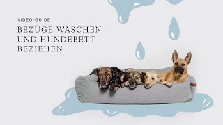 Bezüge waschen und Hundebett neu beziehen [upl. by Otipaga940]