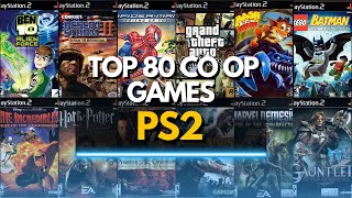 TOP 80 GAMES PS2 CO OP MULTIPLAYER OF ALL TIME [upl. by Alaek]