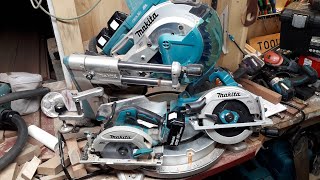 Makita 18v vs 36v Circular Saw vs 36v Miter Saw VERY QUICK DEMO [upl. by Lola]