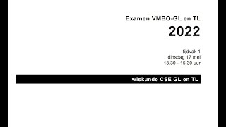 Wiskunde Examen Vmbo GLTL 2022 Tijdvak 1 Opg 01 tm 04 [upl. by Idonah573]