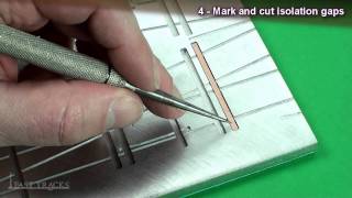 Building A Turnout Step 4  Adding The PCB Ties [upl. by Anawal]