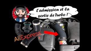 Admission et sortie Turbo Moteur 20 TSITFSI  Turbo muffler delete  Inletoutlet Aliexpress [upl. by Ehcrop739]