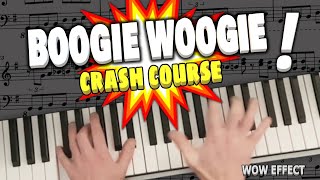 Pro Boogie Woogie Piano Lesson  Beginners Crash Course  Easy Blues Keyboard Tutorial Lesson [upl. by Etnomal]