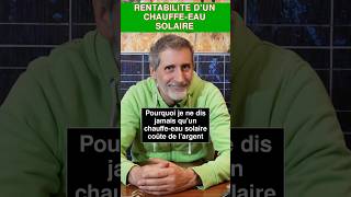 Anecdote dun solariste  Quel est le coût dun chauffeeau solaire  Avis dun solariste VS finance [upl. by Nerraf]