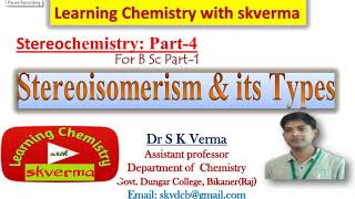 Types of stereoisomerism configurational isomerism conformational isomerism [upl. by Eidur915]