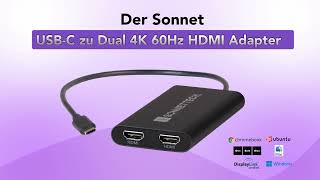 Sonnet USBCzuDual4K60HzHDMIAdapter [upl. by Anitac]