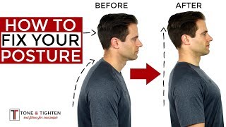 How To Correct Your Posture  5 Home Exercises To Fix Your Posture [upl. by Hoisch549]