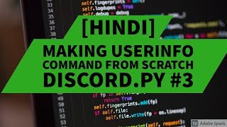 User info  Server info command from scratch discordpy tutorials in Hindi 3 [upl. by Seafowl]