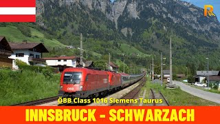 Cab Ride Innsbruck Hbf  SchwarzachSt Veit Austria Train driver’s view in 4K [upl. by Oakes]