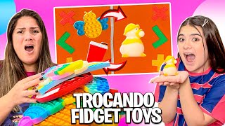 TROCAS DE FIDGET TOYS  ASSISTA ATÉ o FINAL 💥 [upl. by Amorita]