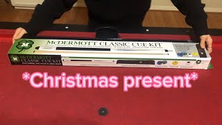 McDermott Classic Cue Kit Unboxing  Bulgogis first cue mcdermottpoolcues [upl. by Idnarb680]