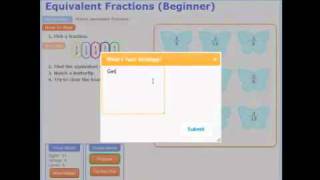 TicTacToe Practice GameEquivalent Fractions [upl. by Ellednek657]