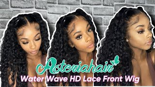 MUST HAVE AFFORDABLE PRE PLUCKED WATER WAVE WIG  ASTERIA HAIR HONEST REVIEW [upl. by Gagliano]