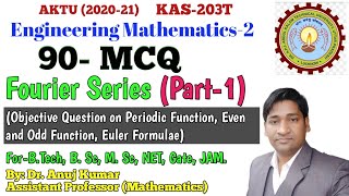 MCQ on Fourier Series  Objective Question Mathematics 2  Objective Question on Fourier Series [upl. by Esiocnarf]