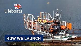 RNLI Lifeboats How We Launch [upl. by Yentnuoc169]