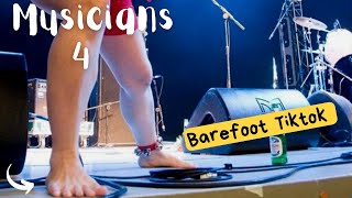 Musicians who perform barefoot part 4  Janet Jackson Afrirampo Barefoot Quartet  Barefoot tiktok [upl. by Nihsfa]