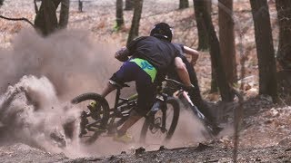 Charles Hermant et Romain Desseaux  Fontainebleau  YT Capra 275quot VS Commencal Meta 29quot [upl. by Bust]