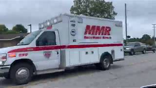 Saginaw MI MMR ambulance 250 responding CARSON siren PHASER siren usage [upl. by Ursulette]