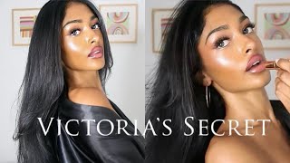 how to do your makeup like a VICTORIA’S SECRET ANGEL 👼 🎀 brown girl friendly tutorial [upl. by Peers]