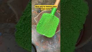 Best way to remove paint from metal  Amazing decolorizer chemical Whatsapp status ideas shorts [upl. by Torrell145]