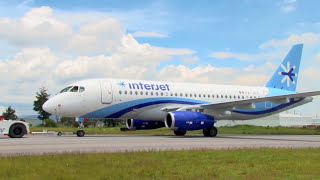 Primer Sukhoi SuperJet 100  Interjet [upl. by Bailar273]