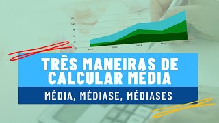 Como CALCULAR MÉDIA no EXCEL TUTORIAL e MEDIANA [upl. by Stempson]