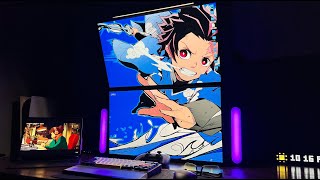 Dell S2721DGF gaming monitor Quick thoughts and dual stack set up [upl. by Evalyn]