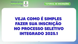 IFAP 20251 Inscrição para o PS Ensino Médio Integrado ifap ensinomédio processoseletivo [upl. by Warfold]