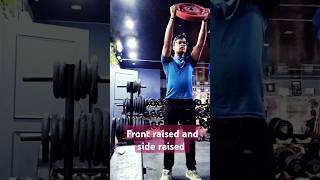 Front raised and side raisedshortsfeedshortsgymmotivationshoulderworkoutyoutubeshortstrending [upl. by Maunsell]